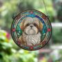 Lhasa Apso Stained Glass Effect Suncatcher, thumbnail 2 of 6