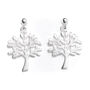 Sterling Silver Tree Of Life Earrings, thumbnail 1 of 4