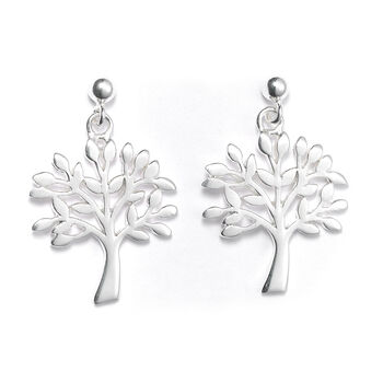 Sterling Silver Tree Of Life Earrings, 4 of 7