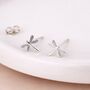 Sterling Silver Dragonfly Stud Earrings – 8mm, thumbnail 1 of 5