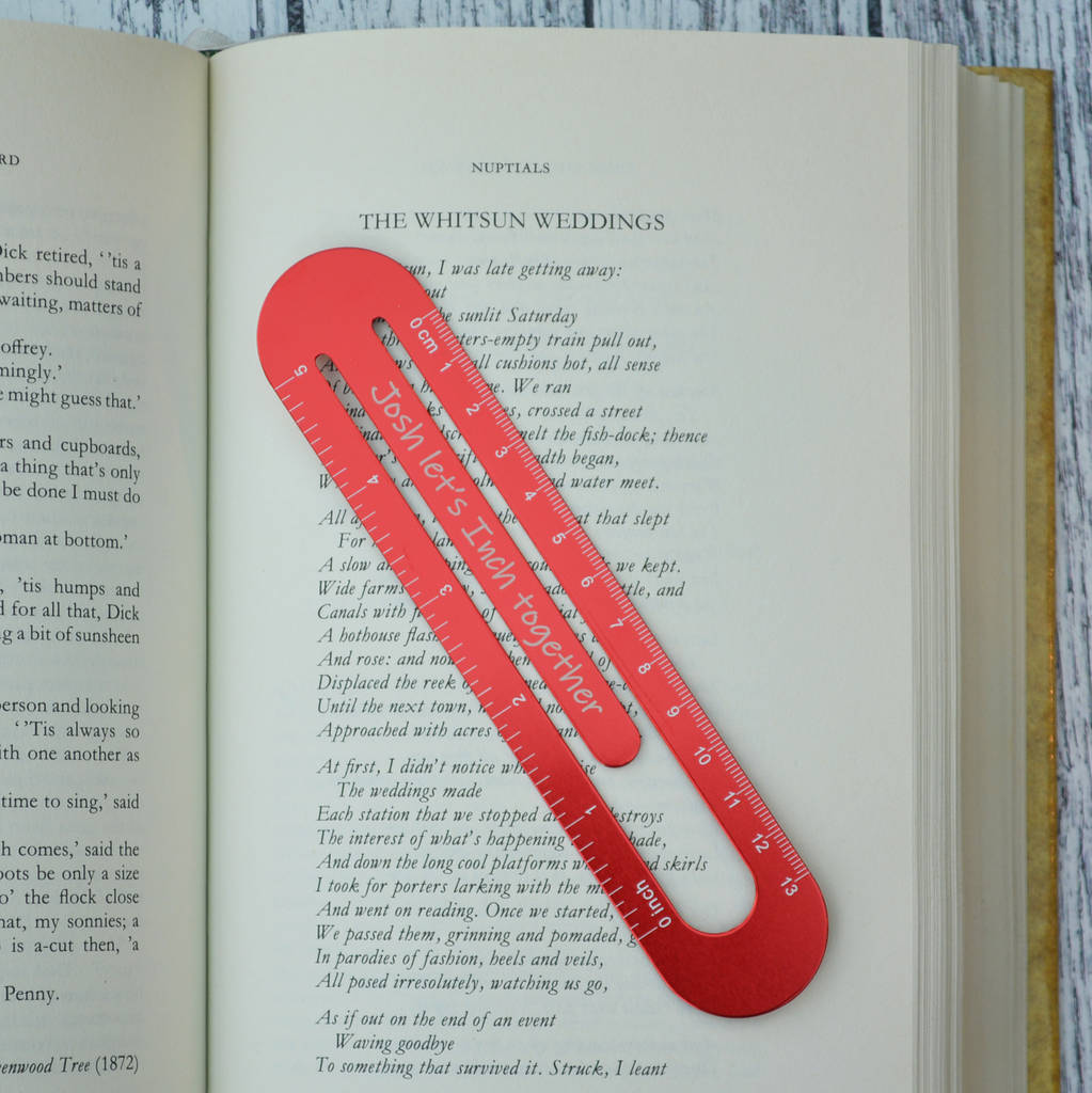 Personalised Ruler Bookmark By Me and My Car | notonthehighstreet.com