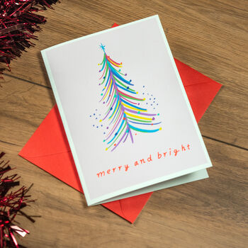 Merry And Bright Christmas Card, 2 of 2