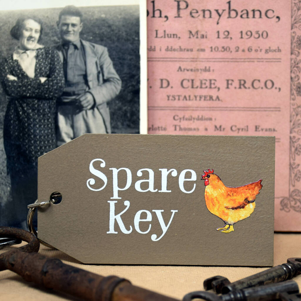 Image of Chickens Spare Key Key Ring