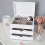 Personalised Floral Jewellery Box With Drawers, thumbnail 3 of 8