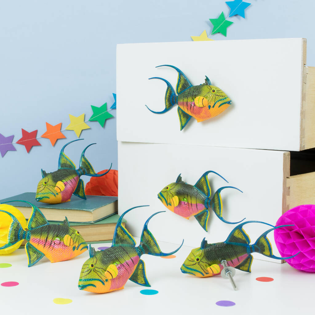 Fish Drawer Knobs Set Of Six By Candy Queen Designs