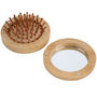 Bon Voyage 'Beach Hair…' Travel Mirror Hairbrush | Gift Bag | Holiday Accessory | Wooden Brush, thumbnail 4 of 4