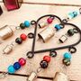 Handmade Recycled Metal Heart Wind Chime With Beads, thumbnail 8 of 8