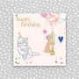 Happy Birthday Card With Cats And Balloons For Her, thumbnail 1 of 3