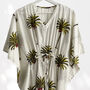 Palm Tree Print 100% Cotton Kaftan, thumbnail 8 of 8