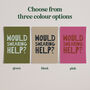 Would Swearing Help? Funny Typography Print, thumbnail 3 of 12