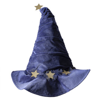 Navy Velvet Wizard Hat, 2 of 2