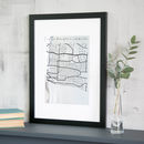 Personalised Metallic Map Engraving By Betsy Benn | notonthehighstreet.com