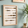 Personalised Metallic Favourite Song Sound Wave Print, thumbnail 2 of 10