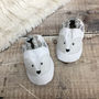 Personalised Arctic Fox Baby Shoes, thumbnail 2 of 3