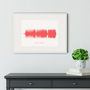 Personalised Favourite Song Sound Wave Print, thumbnail 4 of 10