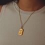 Ride Or Die 18 K Gold Plated Pendant Necklace, thumbnail 1 of 5