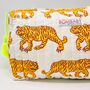 Handmade Quilted Tiger Wash Bag, thumbnail 3 of 3