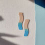 Wave | Polymer Clay Statement Earrings, thumbnail 5 of 8