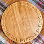 Large Personalised Round Wooden Chopping Board, thumbnail 4 of 5