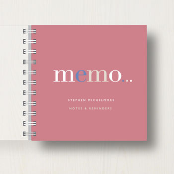 Personalised 'Memo' To Do List Small Notebook, 10 of 10