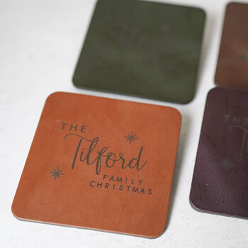 Personalised Family Christmas Coasters, 7 of 7