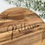 Personalised Engraved Acacia Cheese Board, thumbnail 6 of 8