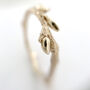 Willow Twig Ring In Nine Carat Gold, thumbnail 4 of 6