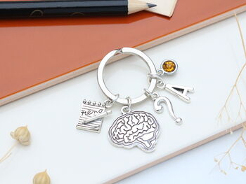 Therapist Personalised Keyring Psychiatrist Gift, 3 of 7
