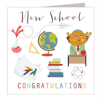 New School Congratulations Card, 2 of 5