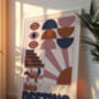 Destino Ibiza Club Print | Poster | Wall Art | Geometric | Dj | Clubbing | Patterned | Bauhaus | Print | House Music, thumbnail 7 of 8
