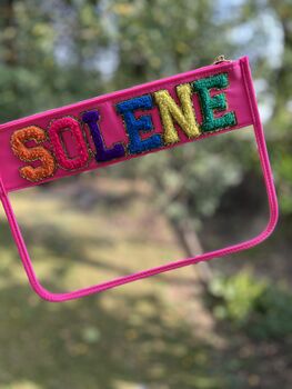 Personalised Clear/Transparent Patch Pouch, 11 of 12