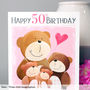 Personalised Mummy Bear Age Birthday Card, thumbnail 4 of 12
