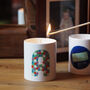 Wildflower Initial Scented Soy Candle, thumbnail 2 of 3