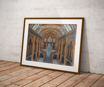 Natural History Museum London Travel Poster Art Print, 5 of 8