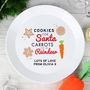 Personalised Reindeer Carrots Cookies Plate, thumbnail 1 of 2