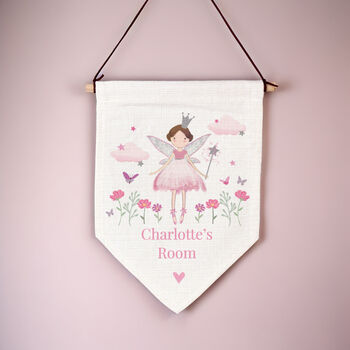 Personalised Fairy Princess Wall Art Banner, 2 of 4