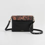 Deco Blooms Black Crossbody Handbag, thumbnail 3 of 6