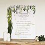 Green And White Botanical Wedding Table Plan, thumbnail 6 of 6