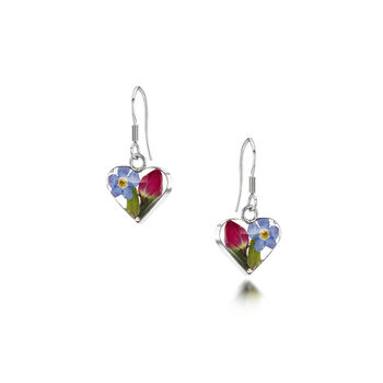 Real Flower Drop Earrings By Shrieking Violet®, 6 of 12
