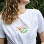 Belief In Yourself Embroidered T Shirt, thumbnail 1 of 2