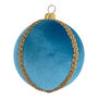 Upcycled Saree Ocean Wave Bauble, thumbnail 2 of 4