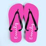 Personalised Pink Summer Style Flip Flops, thumbnail 5 of 6