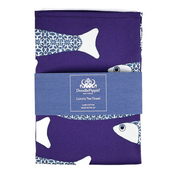 'Ocean Shoal' 100% Cotton Tea Towel, 9 of 12