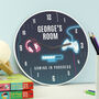 Personalised Gaming Kids Clock Gift, thumbnail 4 of 4
