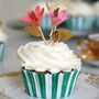 Fancy Flowers Cupcake Wrappers And Toppers Cupcake Kit, thumbnail 1 of 4