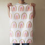 Rainbow Pattern Decorative Tea Towel, thumbnail 3 of 3