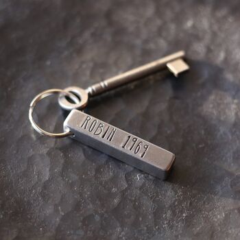 Personalised Iron Bar Keyring For 6th Anniversary, 8 of 11