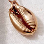 Cowrie Shell Leather Cord Necklace, thumbnail 5 of 7