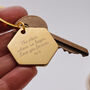 Personalised Street Map Hexagon Keyring, thumbnail 5 of 12