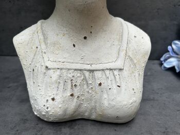 26cm Cream Vintage Style Ladies Bust Head Statue Decor, 8 of 11
